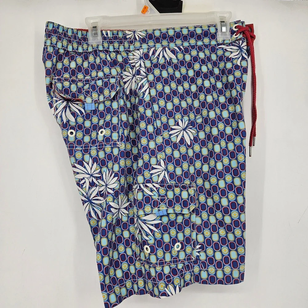 Tommy Bahama Swim Trunks Mens Medium Lined‎ AOP Floral Relax Summer Beach